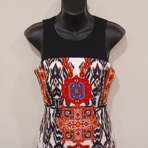 Single Girl Graphic Print Crew Neck Sheath Dress- Sz. XS - Picture 2 of 8